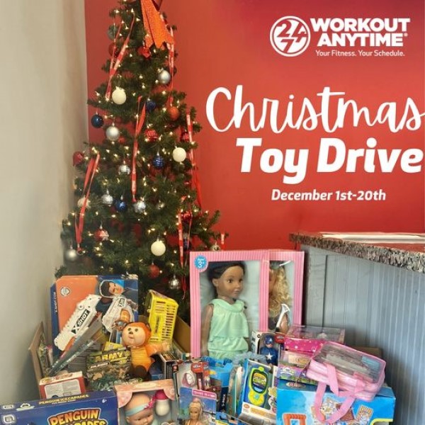 workout anytime toy drive