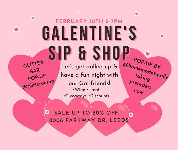 merch Boutique Galentine's sip & shop feb 10