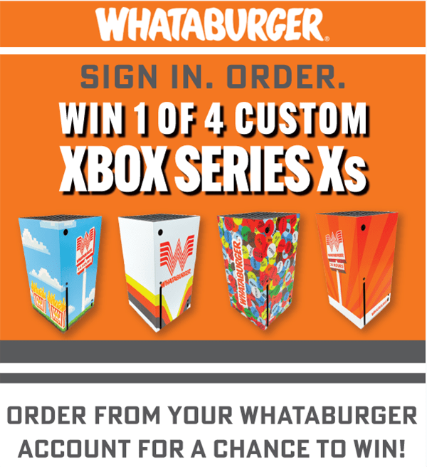 Whataburger XBox Contest_600