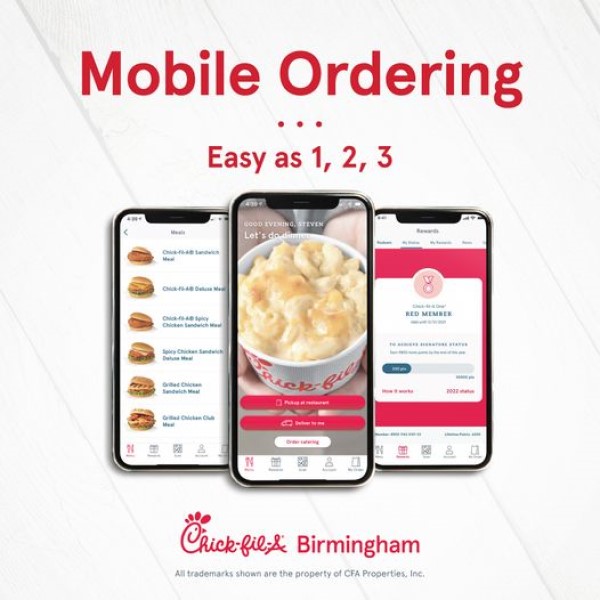 chick fil a leeds mobile ordering app