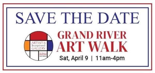 artist incorporated gallery save the date art walk april 9