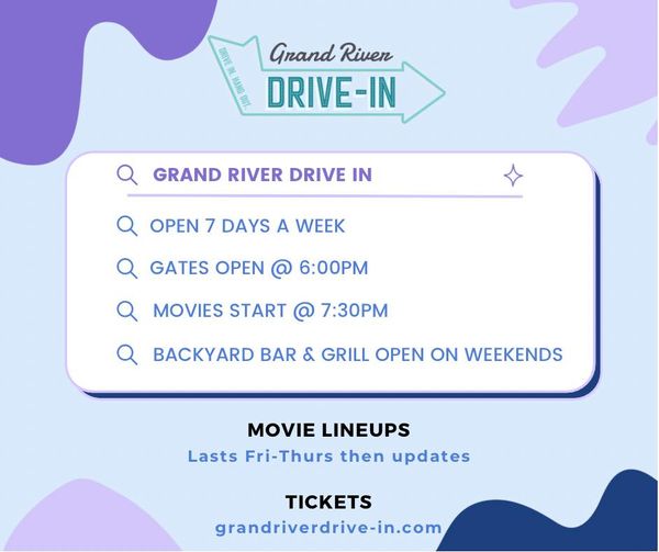grand river drive in days & times march 23