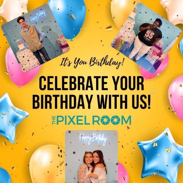 the pixel room birthday party