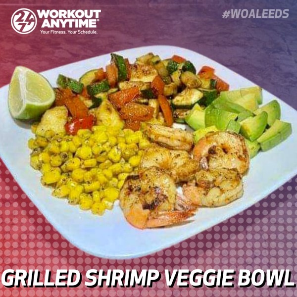 grilled shrimp veggie bowl june 8