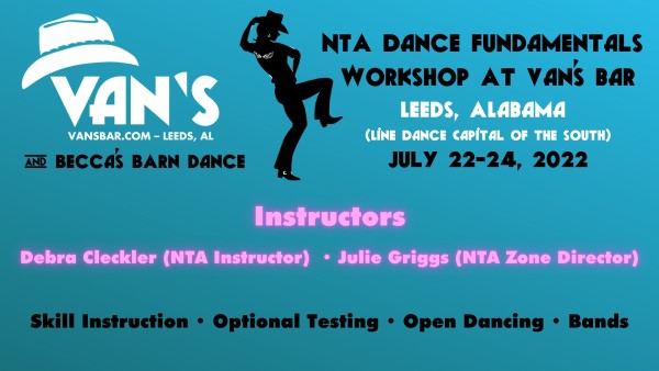 NTA Dance Fundamentals Workshop at Vans bar july 22