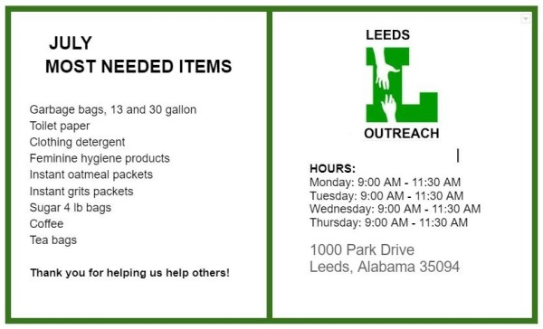 july most needed leeds outreach july 6