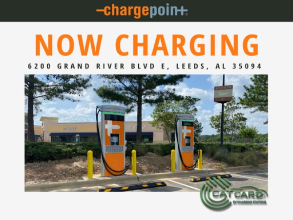 CatCard EV charging station- shops of grand river- now charging- 8-2-copy-600x450