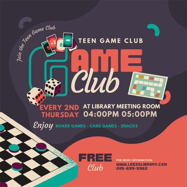 Join us for Teen Game Club_600