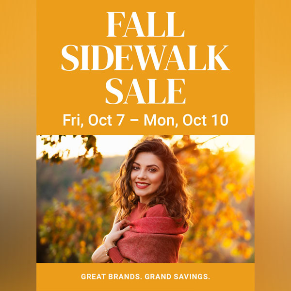 fall sidewalk sale oct 7-10_square