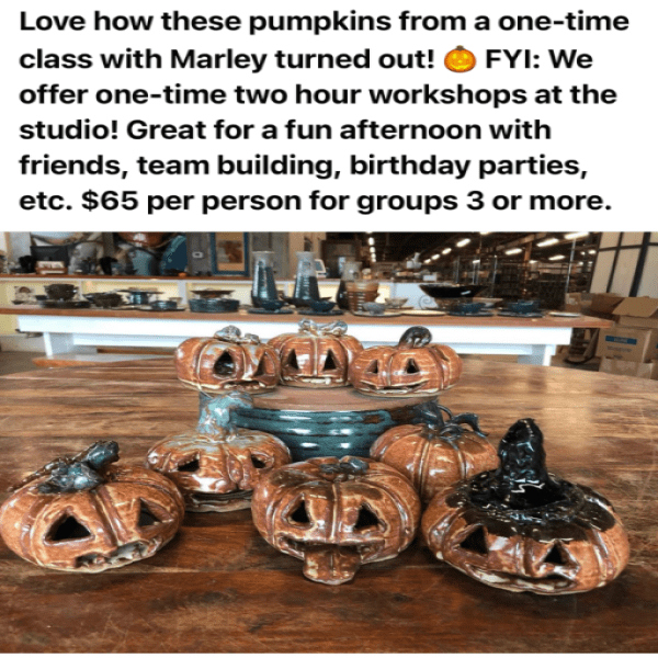 earthborn studios - pictures of pumpkins from class 600x600