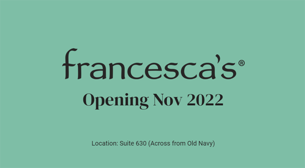 francescas opening nov