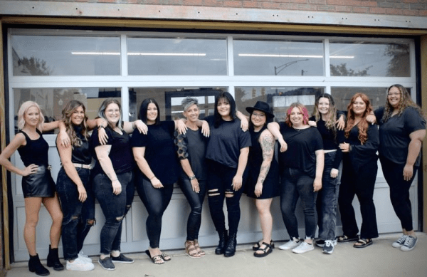 posh-salon-spa-girls-in-front-of-building