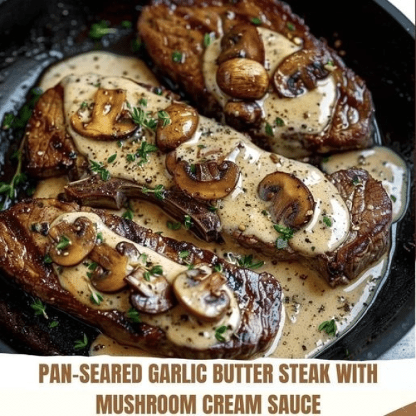 pan-seared-garlic-butter-steak-w-mushroom-cream-sauce-grandmas-tasty-recipes