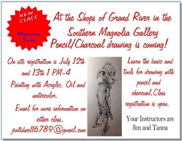 southern-magnolia-pencil-charchol-drawing-july-12