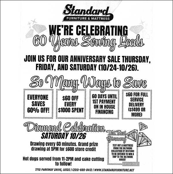 standard 60th Anniversary Sale_600 standard 60th Anniversary Sale_600