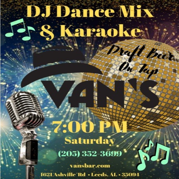 vans bar - dj dance karaoke - saturdays 600x600
